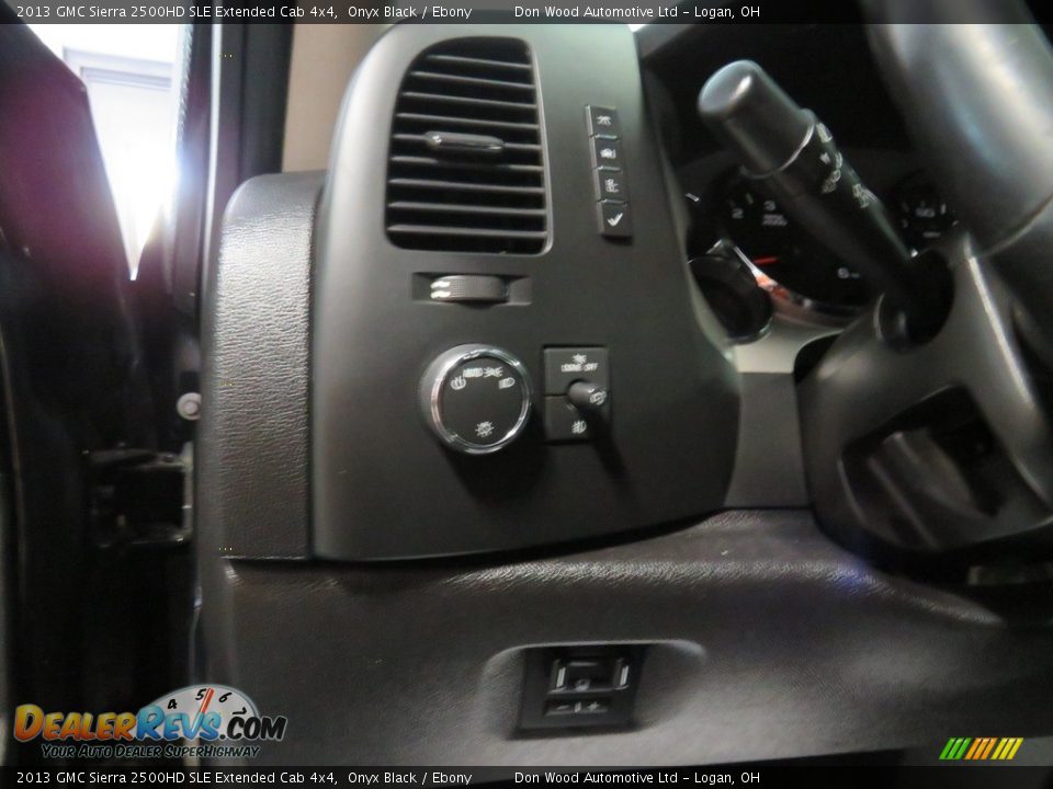 2013 GMC Sierra 2500HD SLE Extended Cab 4x4 Onyx Black / Ebony Photo #16