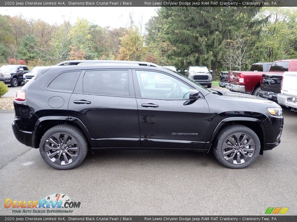 2020 Jeep Cherokee Limited 4x4 Diamond Black Crystal Pearl / Black Photo #6