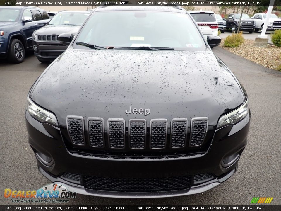 2020 Jeep Cherokee Limited 4x4 Diamond Black Crystal Pearl / Black Photo #8