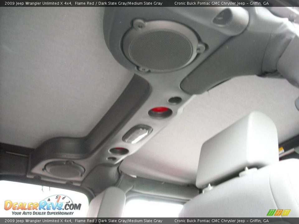 2009 Jeep Wrangler Unlimited X 4x4 Flame Red / Dark Slate Gray/Medium Slate Gray Photo #26