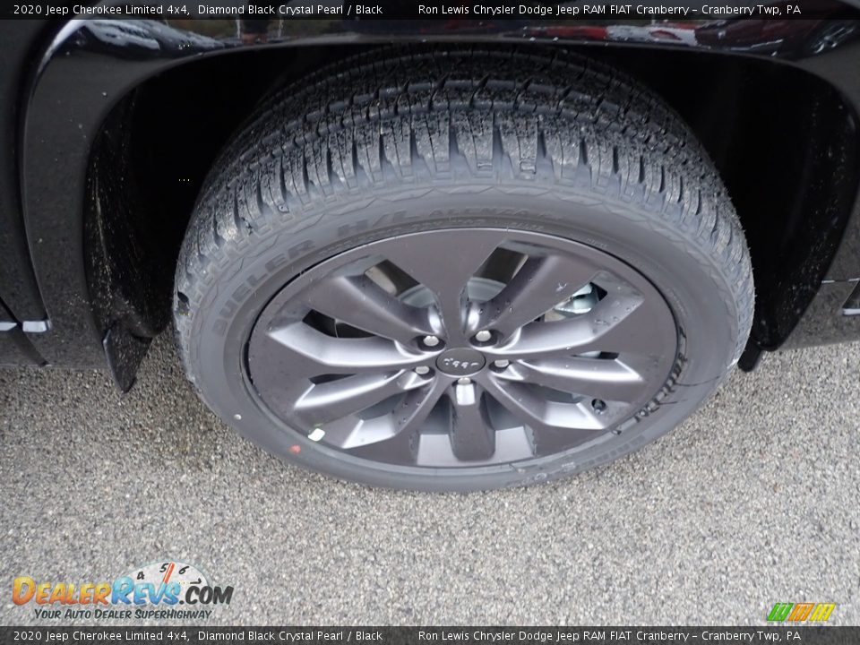 2020 Jeep Cherokee Limited 4x4 Diamond Black Crystal Pearl / Black Photo #9