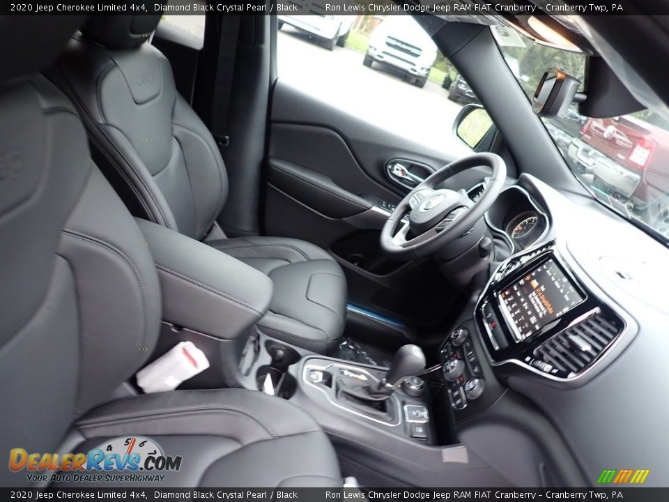 2020 Jeep Cherokee Limited 4x4 Diamond Black Crystal Pearl / Black Photo #10