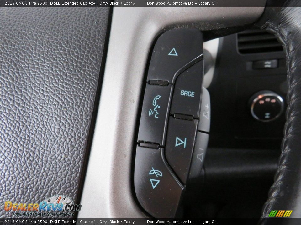 2013 GMC Sierra 2500HD SLE Extended Cab 4x4 Onyx Black / Ebony Photo #23
