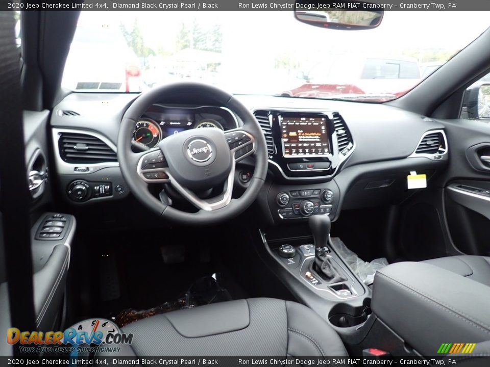 Black Interior - 2020 Jeep Cherokee Limited 4x4 Photo #13