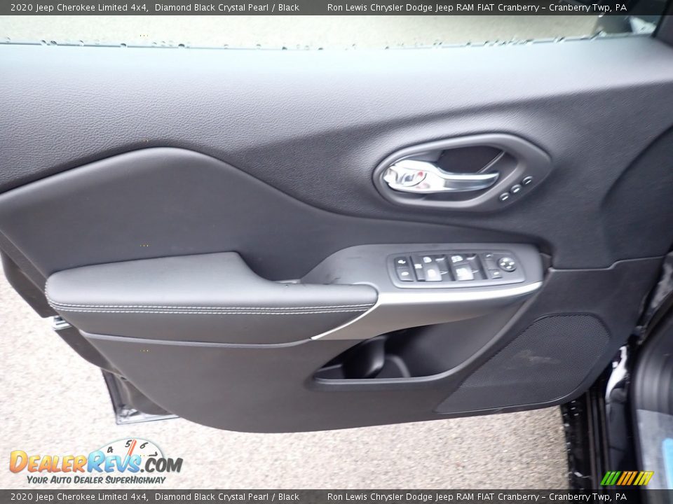 2020 Jeep Cherokee Limited 4x4 Diamond Black Crystal Pearl / Black Photo #15