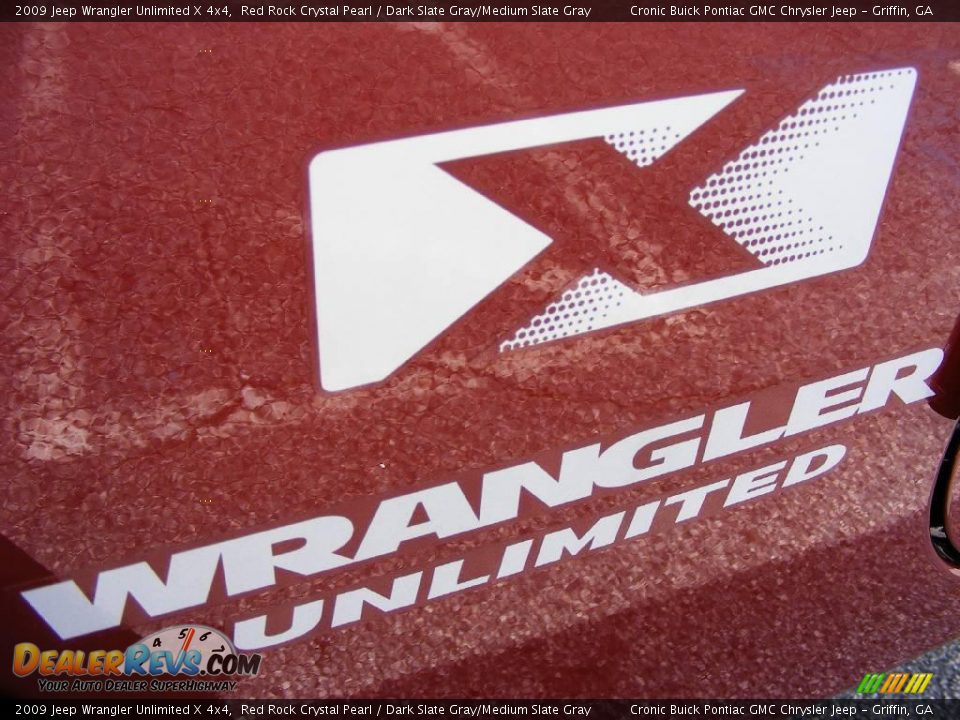 2009 Jeep Wrangler Unlimited X 4x4 Red Rock Crystal Pearl / Dark Slate Gray/Medium Slate Gray Photo #11