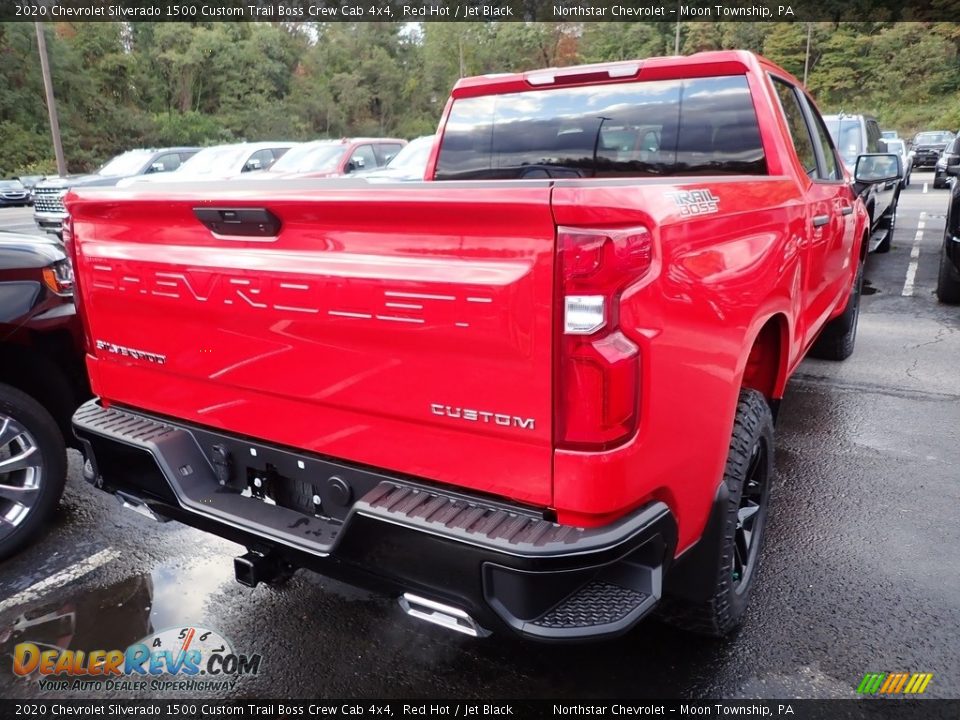 2020 Chevrolet Silverado 1500 Custom Trail Boss Crew Cab 4x4 Red Hot / Jet Black Photo #5