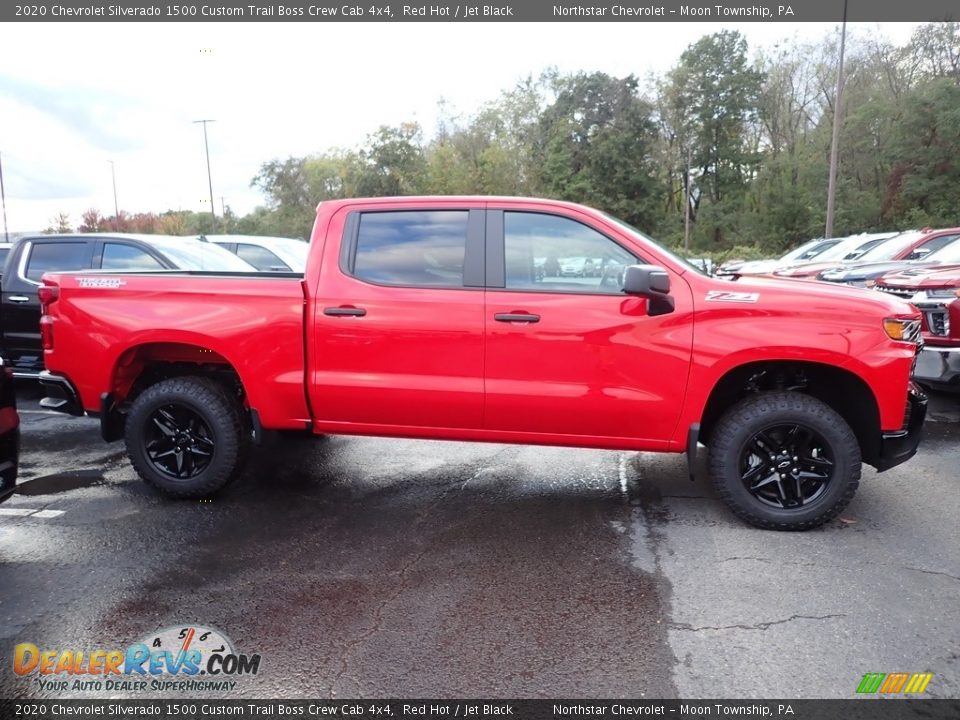 2020 Chevrolet Silverado 1500 Custom Trail Boss Crew Cab 4x4 Red Hot / Jet Black Photo #6