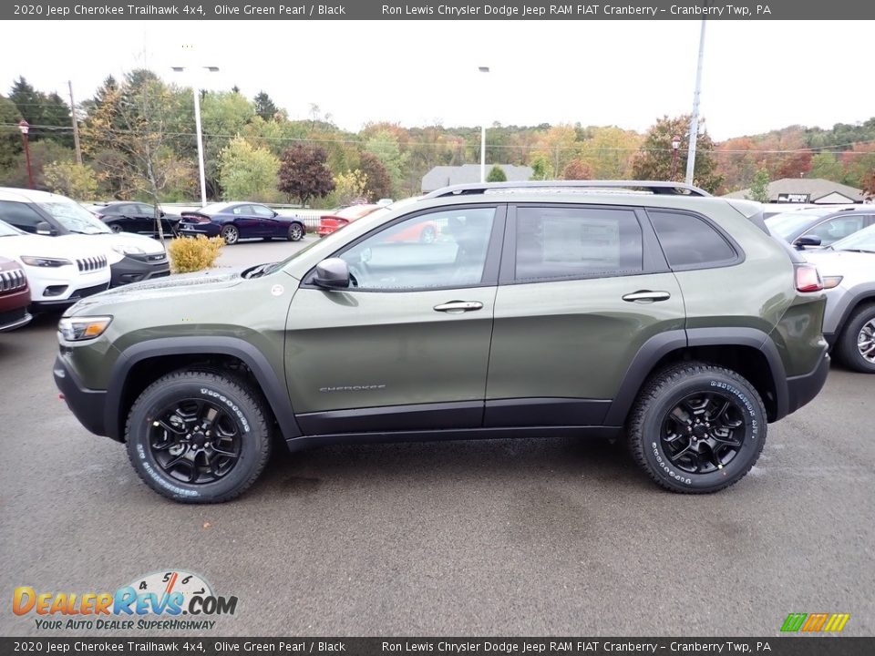 Olive Green Pearl 2020 Jeep Cherokee Trailhawk 4x4 Photo #2