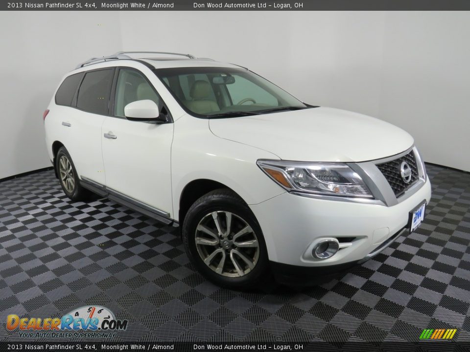 2013 Nissan Pathfinder SL 4x4 Moonlight White / Almond Photo #5