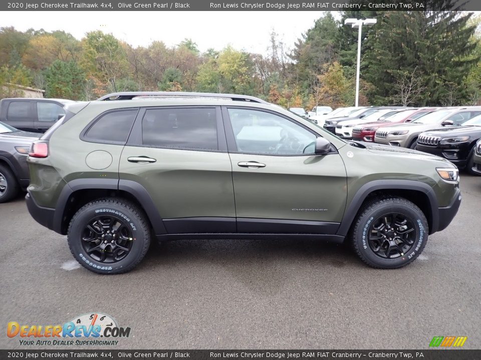 Olive Green Pearl 2020 Jeep Cherokee Trailhawk 4x4 Photo #6