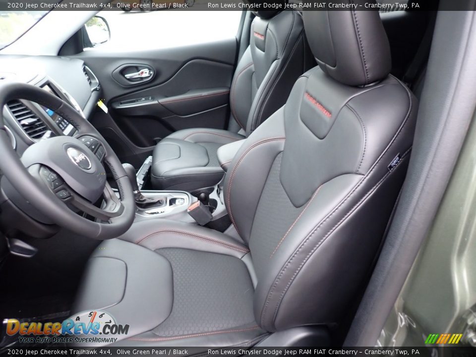 Black Interior - 2020 Jeep Cherokee Trailhawk 4x4 Photo #16