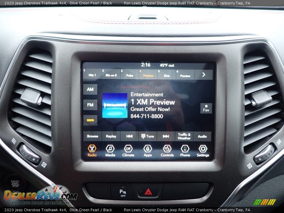 Controls of 2020 Jeep Cherokee Trailhawk 4x4 Photo #17