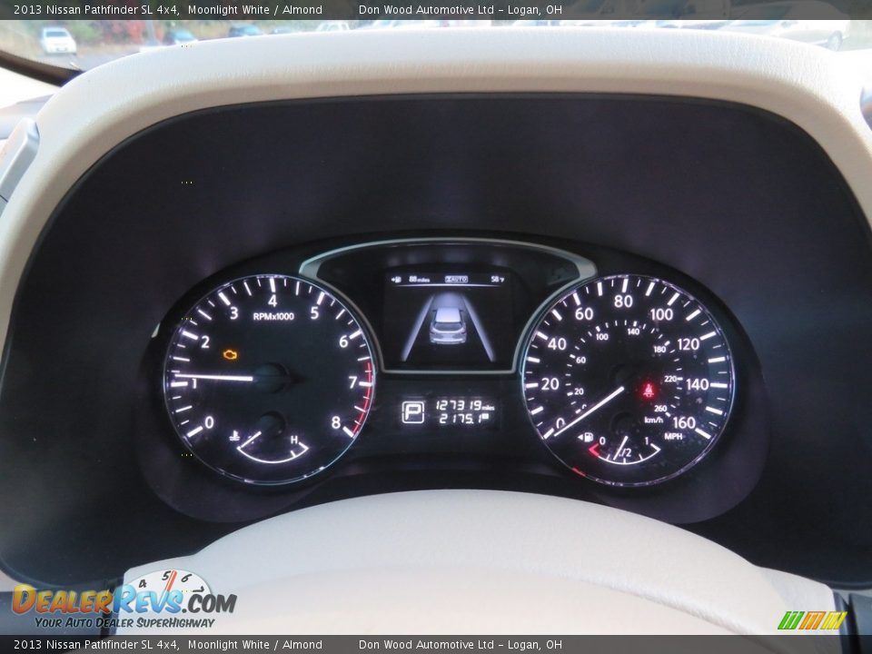 2013 Nissan Pathfinder SL 4x4 Moonlight White / Almond Photo #25