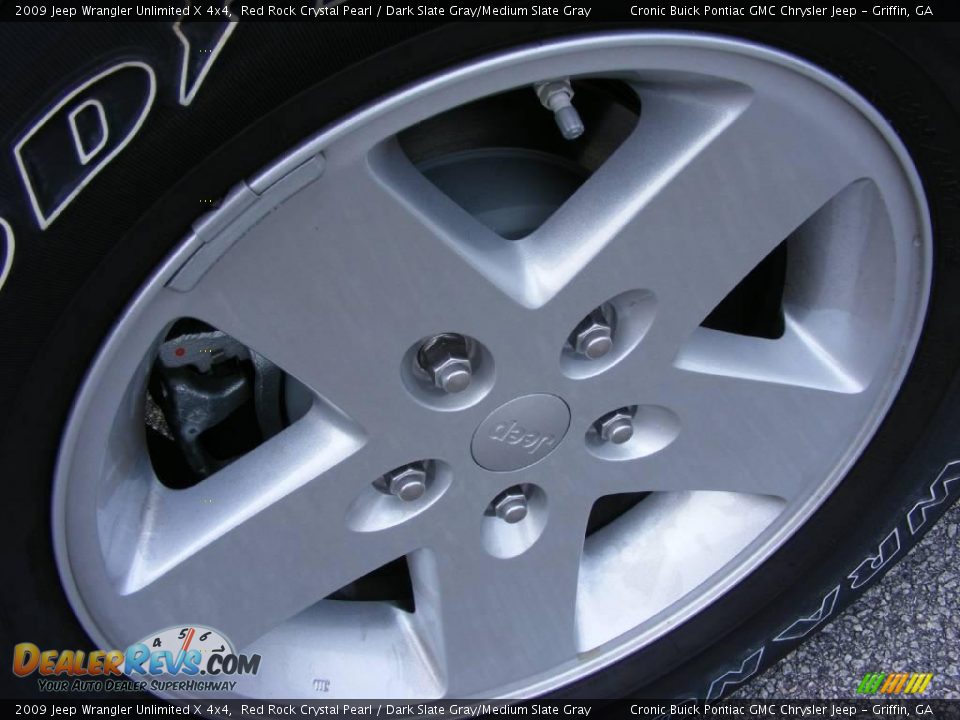 2009 Jeep Wrangler Unlimited X 4x4 Red Rock Crystal Pearl / Dark Slate Gray/Medium Slate Gray Photo #9