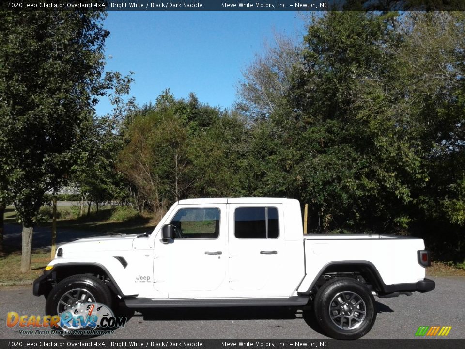 2020 Jeep Gladiator Overland 4x4 Bright White / Black/Dark Saddle Photo #1