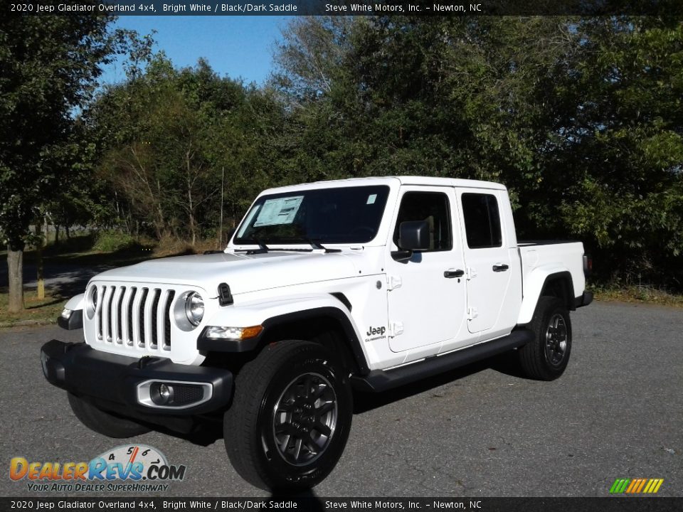 2020 Jeep Gladiator Overland 4x4 Bright White / Black/Dark Saddle Photo #2