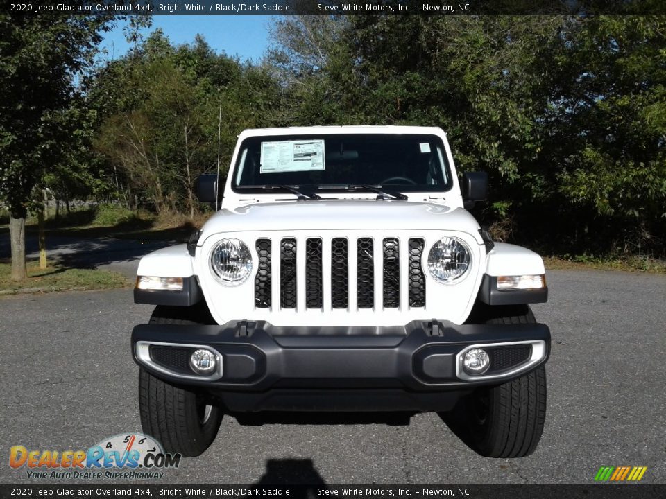 2020 Jeep Gladiator Overland 4x4 Bright White / Black/Dark Saddle Photo #3