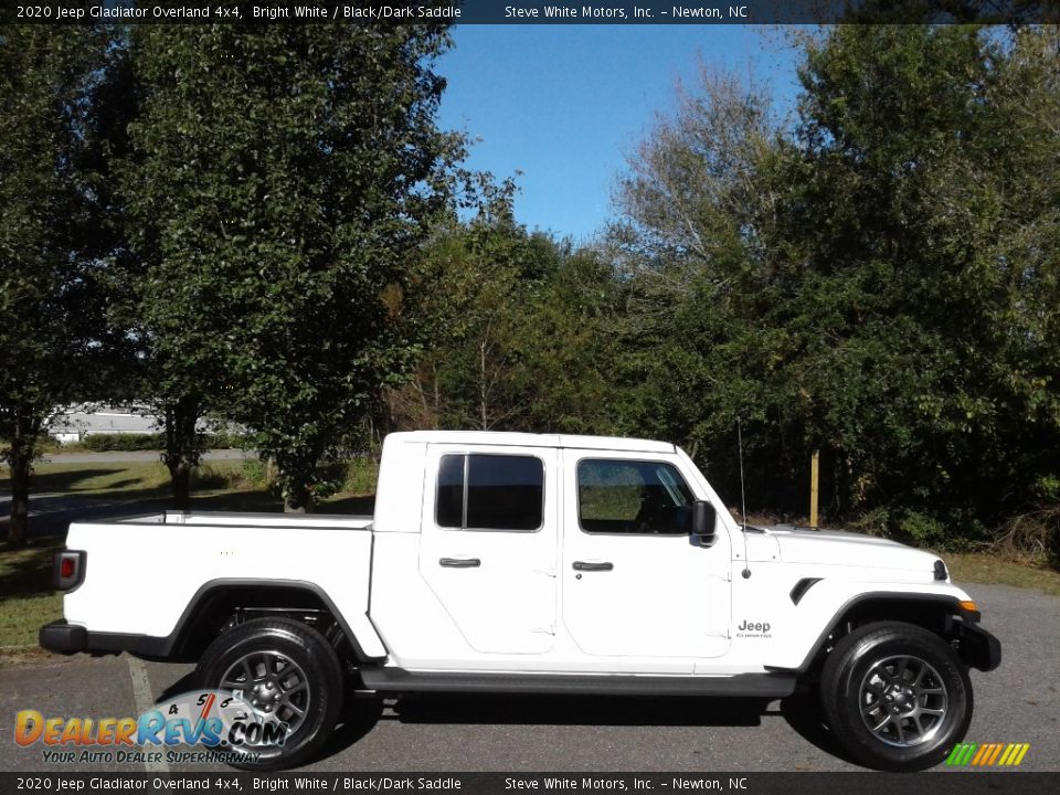 2020 Jeep Gladiator Overland 4x4 Bright White / Black/Dark Saddle Photo #5