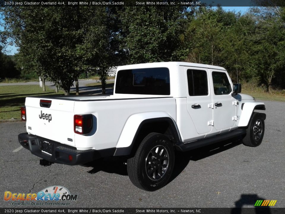 2020 Jeep Gladiator Overland 4x4 Bright White / Black/Dark Saddle Photo #6