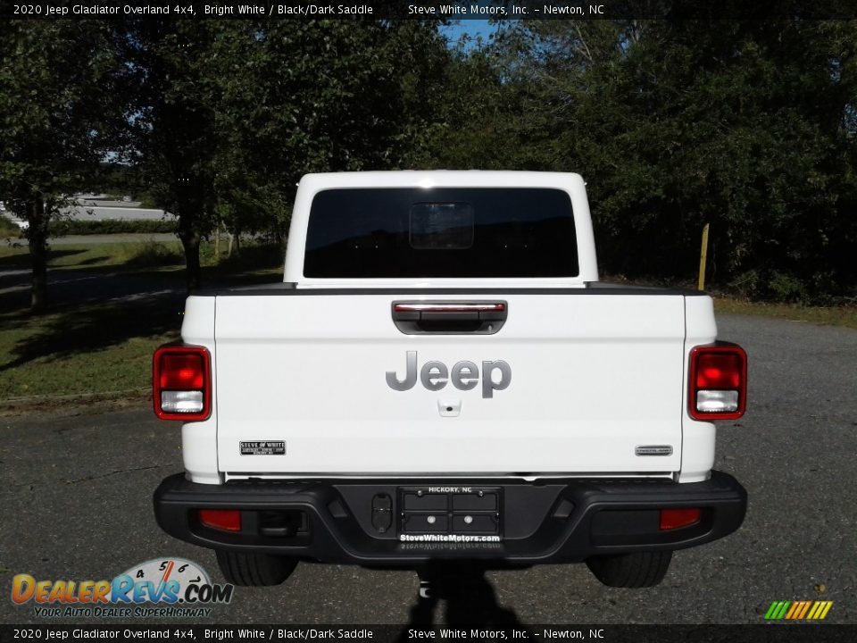 2020 Jeep Gladiator Overland 4x4 Bright White / Black/Dark Saddle Photo #7