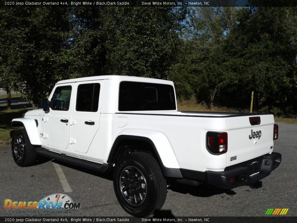 2020 Jeep Gladiator Overland 4x4 Bright White / Black/Dark Saddle Photo #8