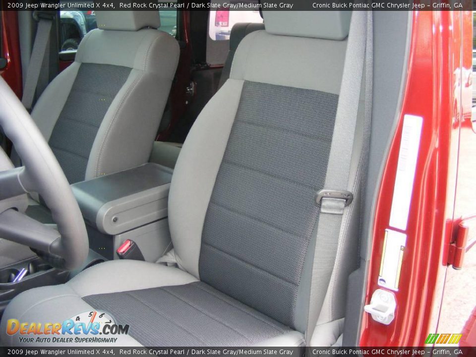 2009 Jeep Wrangler Unlimited X 4x4 Red Rock Crystal Pearl / Dark Slate Gray/Medium Slate Gray Photo #14