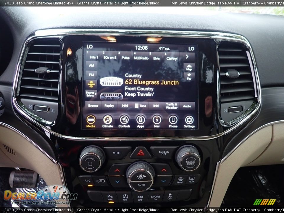 2020 Jeep Grand Cherokee Limited 4x4 Granite Crystal Metallic / Light Frost Beige/Black Photo #14