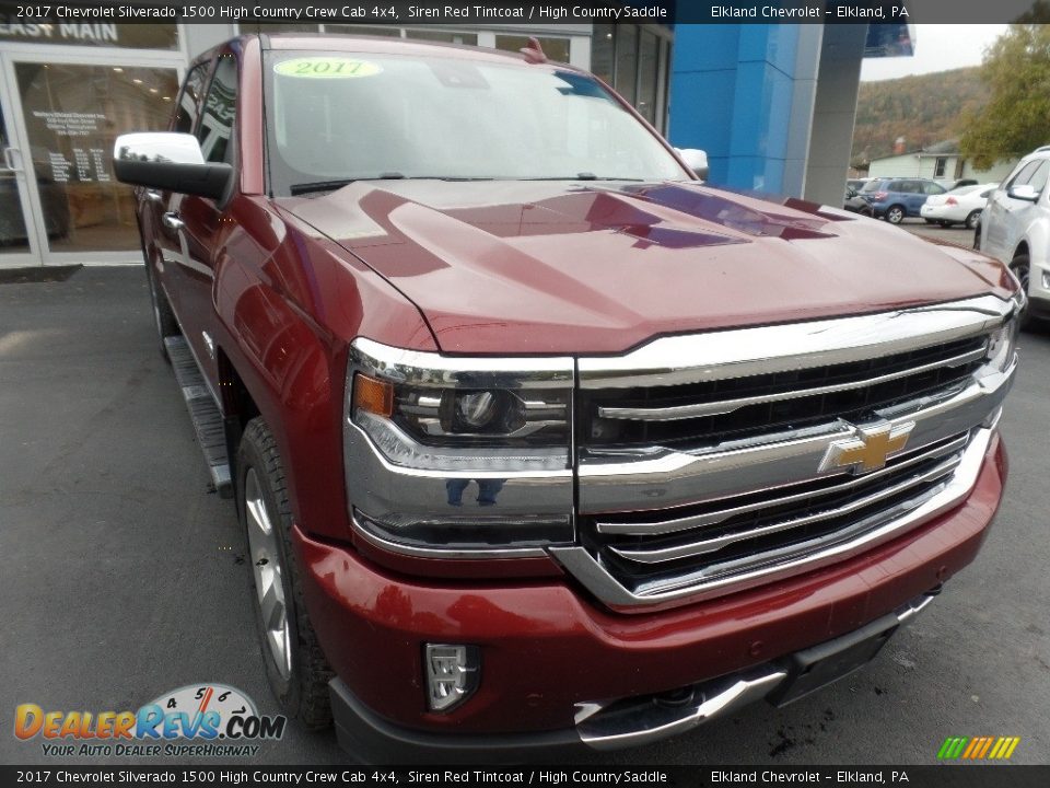 2017 Chevrolet Silverado 1500 High Country Crew Cab 4x4 Siren Red Tintcoat / High Country Saddle Photo #1