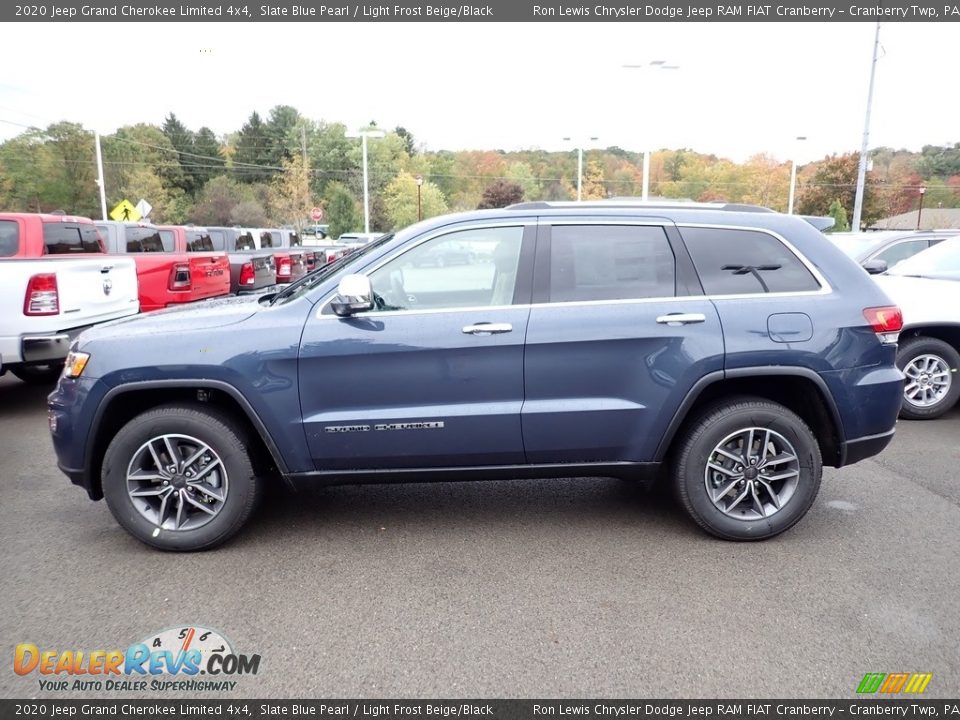 2020 Jeep Grand Cherokee Limited 4x4 Slate Blue Pearl / Light Frost Beige/Black Photo #2