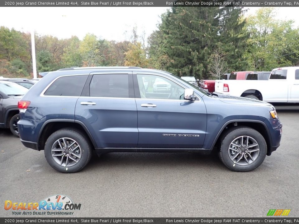 2020 Jeep Grand Cherokee Limited 4x4 Slate Blue Pearl / Light Frost Beige/Black Photo #6