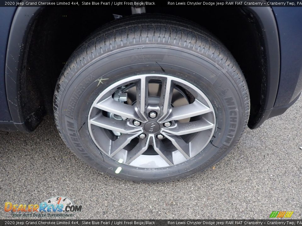 2020 Jeep Grand Cherokee Limited 4x4 Slate Blue Pearl / Light Frost Beige/Black Photo #8