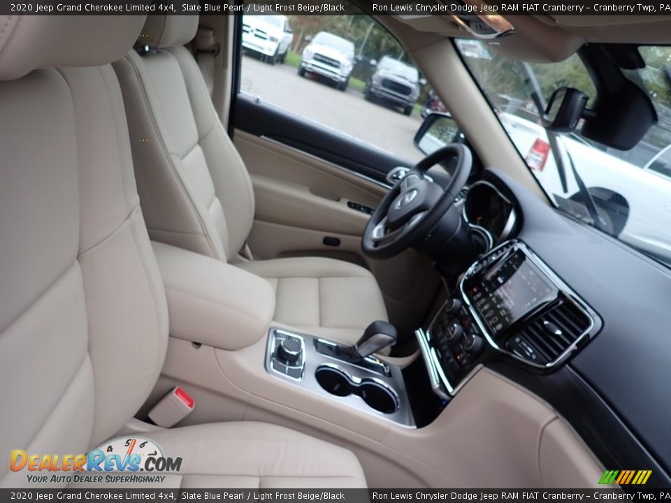 2020 Jeep Grand Cherokee Limited 4x4 Slate Blue Pearl / Light Frost Beige/Black Photo #9