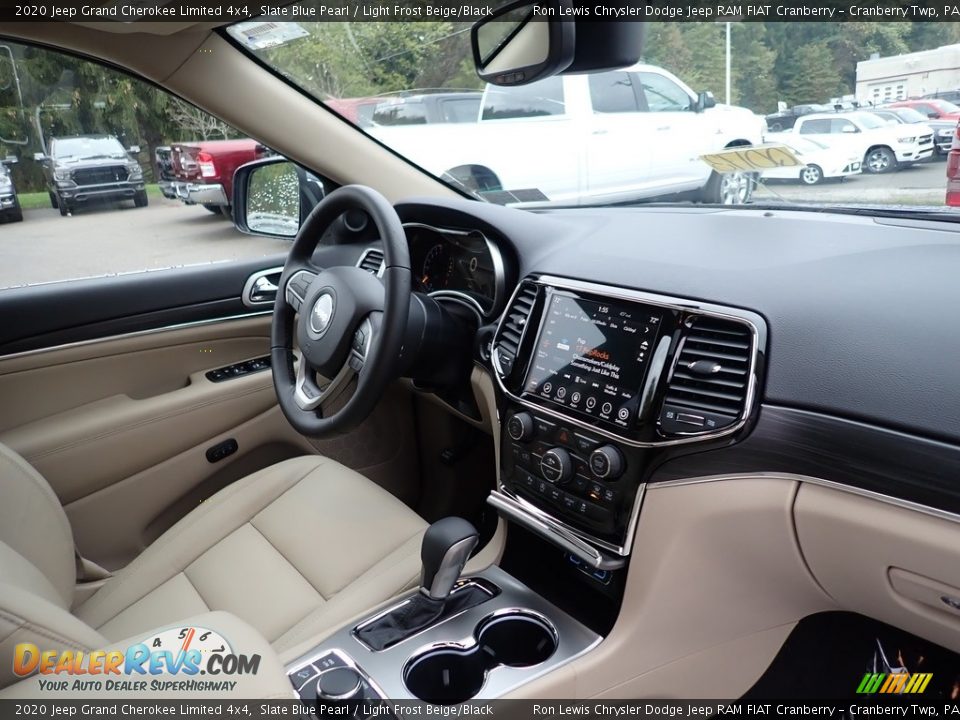2020 Jeep Grand Cherokee Limited 4x4 Slate Blue Pearl / Light Frost Beige/Black Photo #10