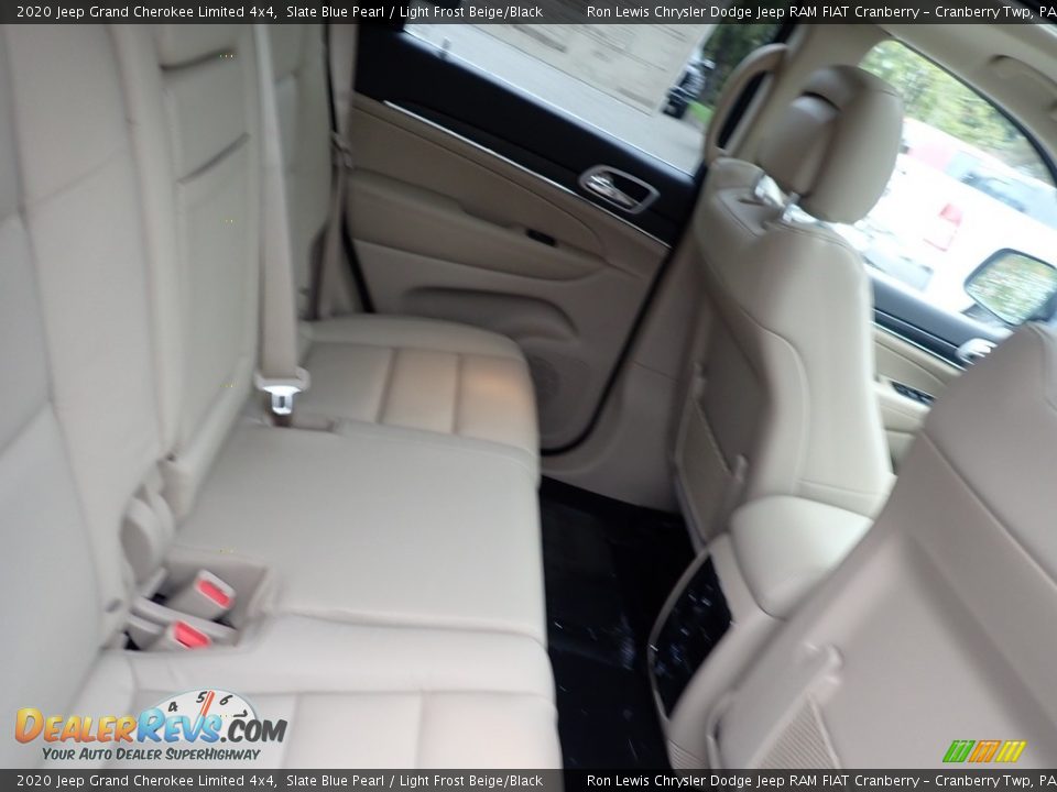 2020 Jeep Grand Cherokee Limited 4x4 Slate Blue Pearl / Light Frost Beige/Black Photo #12
