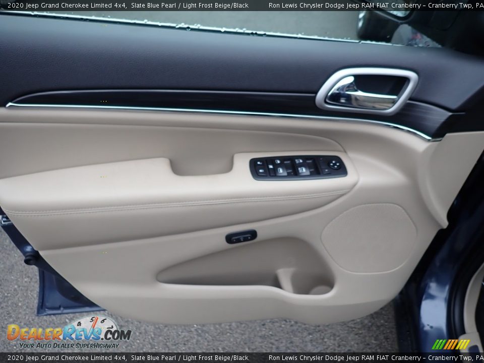 2020 Jeep Grand Cherokee Limited 4x4 Slate Blue Pearl / Light Frost Beige/Black Photo #14