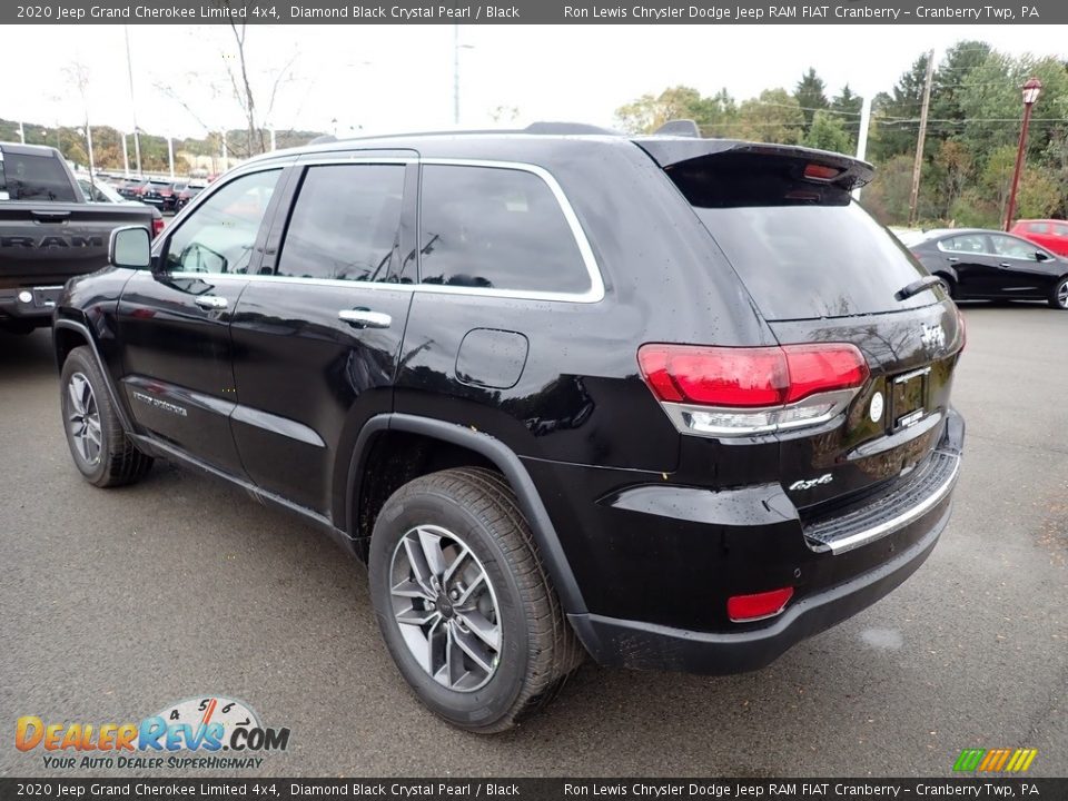 2020 Jeep Grand Cherokee Limited 4x4 Diamond Black Crystal Pearl / Black Photo #3
