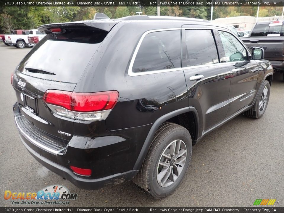 2020 Jeep Grand Cherokee Limited 4x4 Diamond Black Crystal Pearl / Black Photo #5