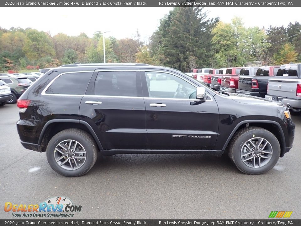2020 Jeep Grand Cherokee Limited 4x4 Diamond Black Crystal Pearl / Black Photo #6