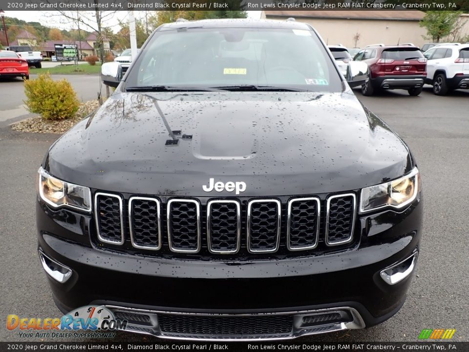 2020 Jeep Grand Cherokee Limited 4x4 Diamond Black Crystal Pearl / Black Photo #8