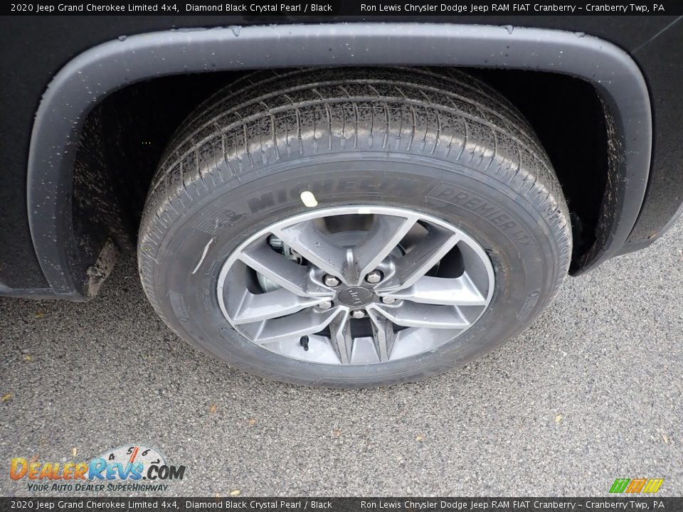 2020 Jeep Grand Cherokee Limited 4x4 Diamond Black Crystal Pearl / Black Photo #9