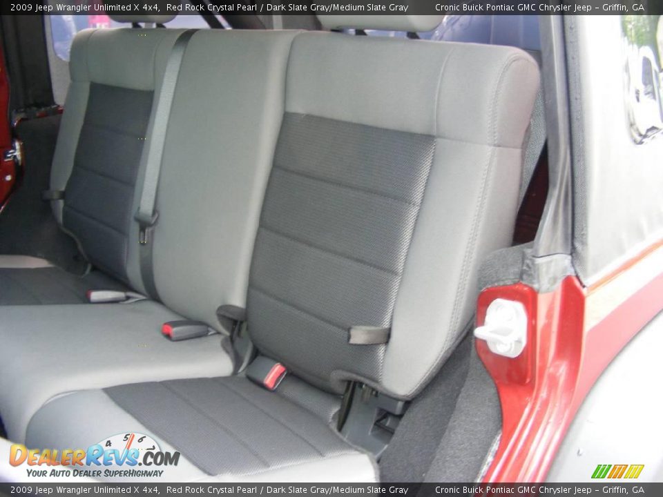 2009 Jeep Wrangler Unlimited X 4x4 Red Rock Crystal Pearl / Dark Slate Gray/Medium Slate Gray Photo #16