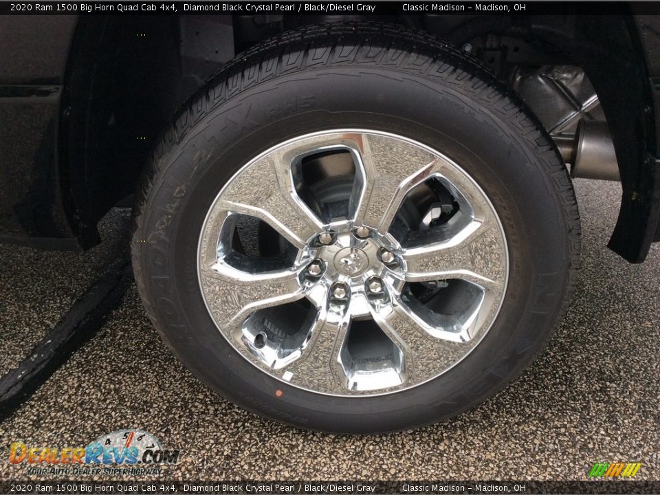 2020 Ram 1500 Big Horn Quad Cab 4x4 Diamond Black Crystal Pearl / Black/Diesel Gray Photo #10