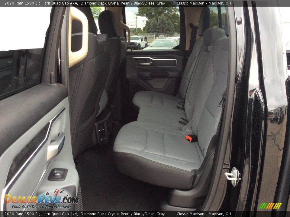 2020 Ram 1500 Big Horn Quad Cab 4x4 Diamond Black Crystal Pearl / Black/Diesel Gray Photo #16