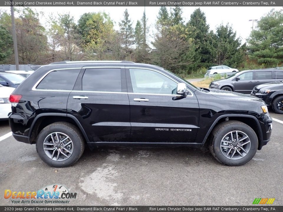 2020 Jeep Grand Cherokee Limited 4x4 Diamond Black Crystal Pearl / Black Photo #6