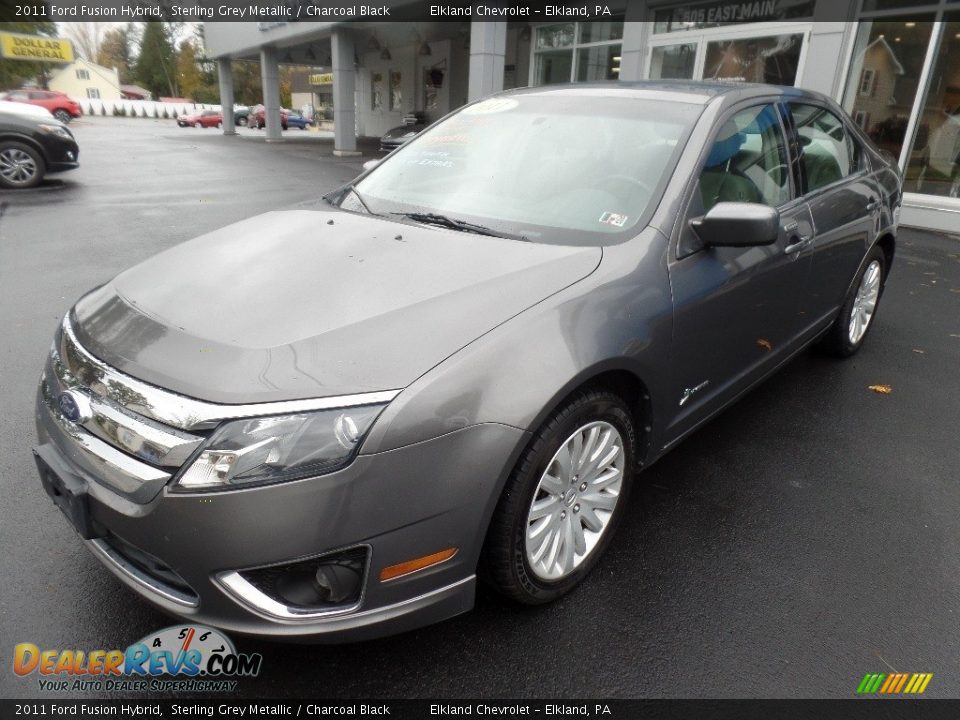 2011 Ford Fusion Hybrid Sterling Grey Metallic / Charcoal Black Photo #3