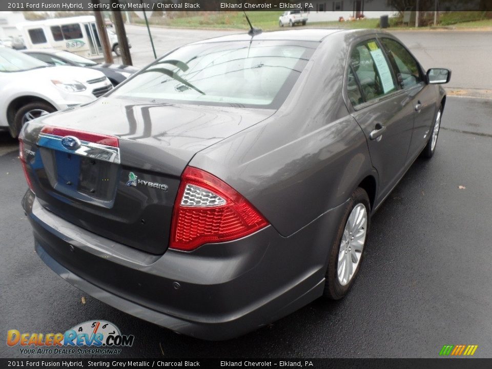 2011 Ford Fusion Hybrid Sterling Grey Metallic / Charcoal Black Photo #7