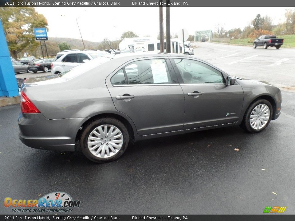 2011 Ford Fusion Hybrid Sterling Grey Metallic / Charcoal Black Photo #8