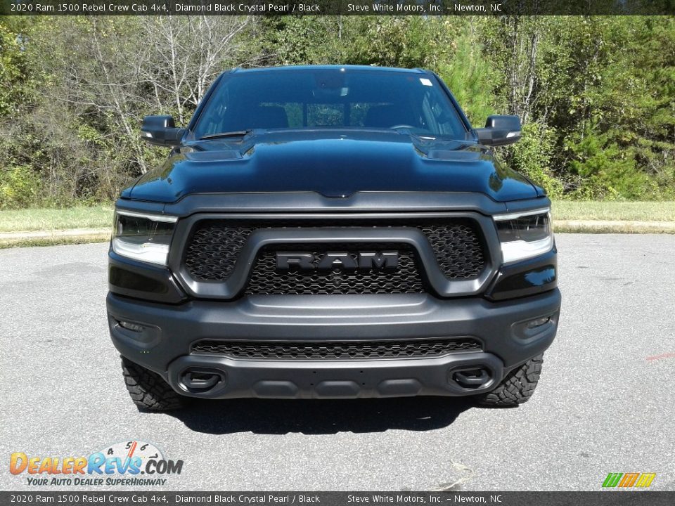 2020 Ram 1500 Rebel Crew Cab 4x4 Diamond Black Crystal Pearl / Black Photo #3