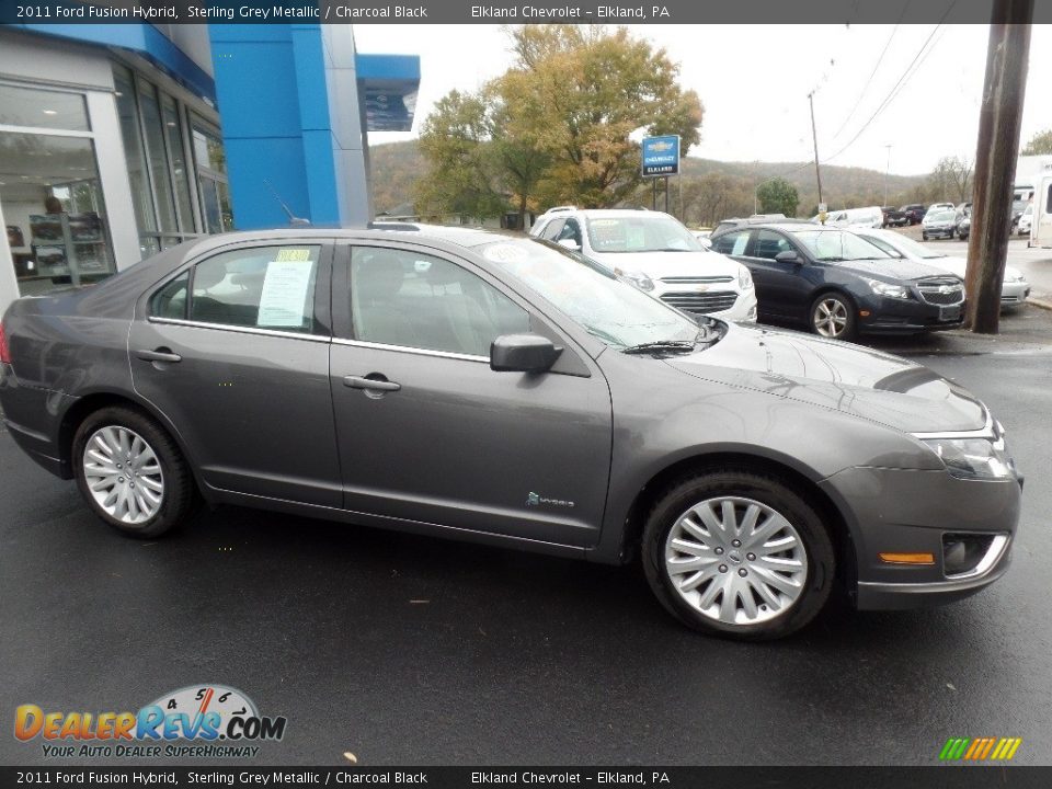 2011 Ford Fusion Hybrid Sterling Grey Metallic / Charcoal Black Photo #9